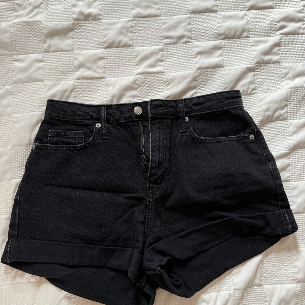 Classic Black Women's Denim Shorts